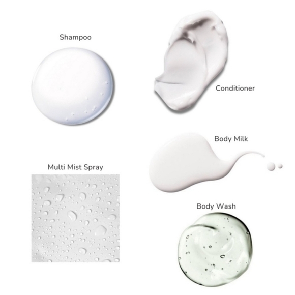 Oneiro 6 piece kit Body Milk Body Wash shampoo conditioner Mist - Picture 12 of 15